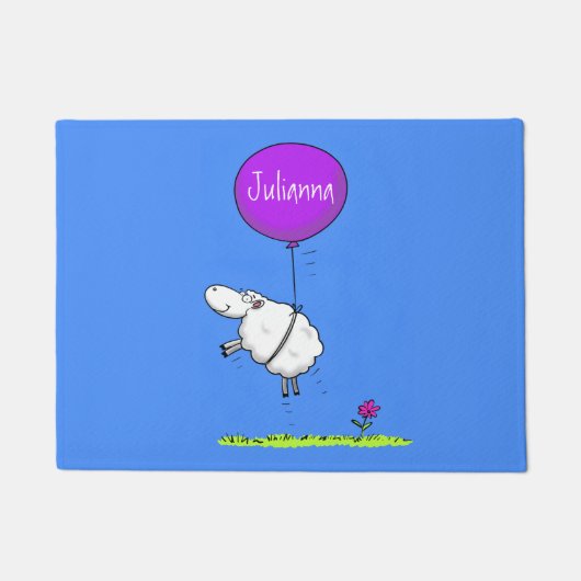 Schudballon cartoon humor illustratie deurmat (Voorkant)