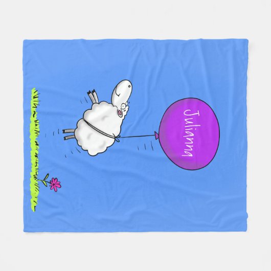 Schudballon cartoon humor illustratie fleece deken (Voorkant (Horizontaal))