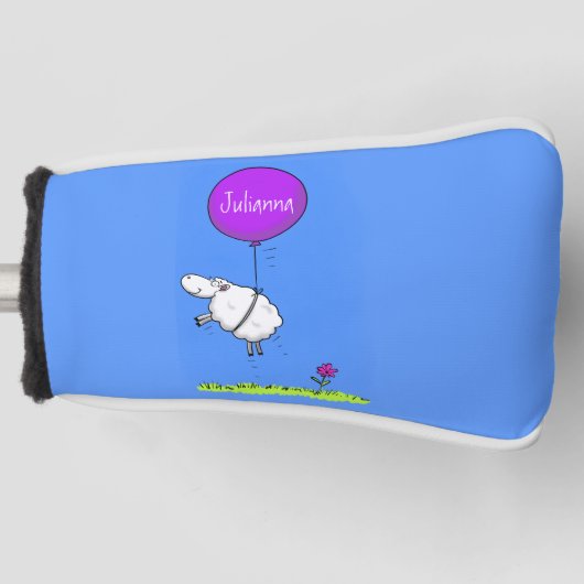 Schudballon cartoon humor illustratie golfheadcover (Voorkant)