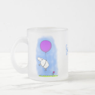 Schudballon cartoon humor illustratie matglas koffiemok