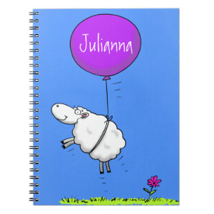 Schudballon cartoon humor illustratie notitieboek