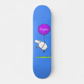 Schudballon cartoon humor illustratie persoonlijk skateboard (Voorkant)