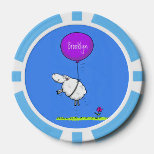 Schudballon cartoon humor illustratie poker chips