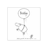 Schudballon cartoon humor illustratie rubberstempel (Afrduk)