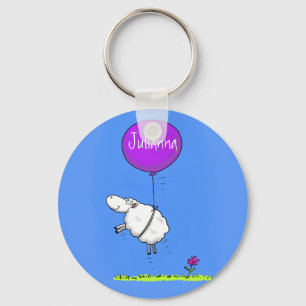 Schudballon cartoon humor illustratie sleutelhanger