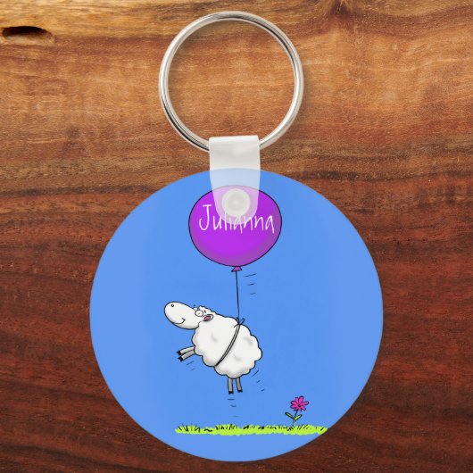 Schudballon cartoon humor illustratie sleutelhanger (Voorkant)
