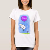 Schudballon cartoon humor illustratie t-shirt (Voorkant)
