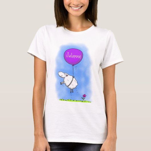 Schudballon cartoon humor illustratie t-shirt (Voorkant)