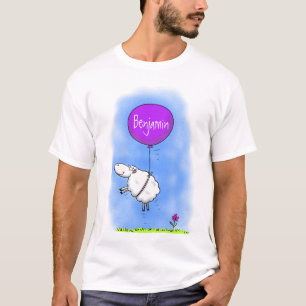 Schudballon cartoon humor illustratie t-shirt