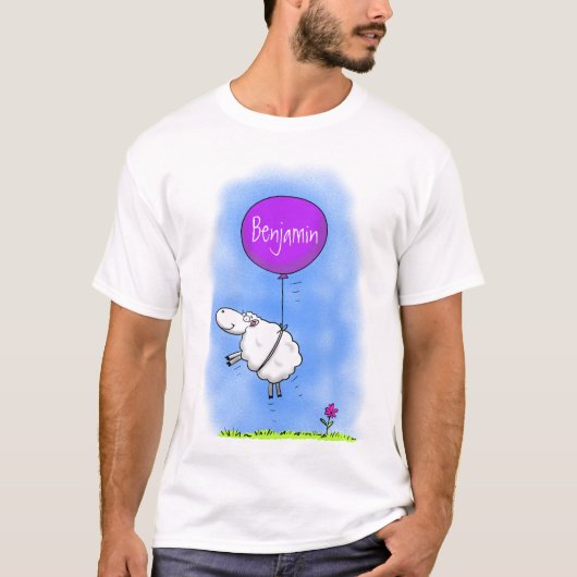 Schudballon cartoon humor illustratie t-shirt (Voorkant)