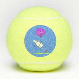 Schudballon cartoon humor illustratie tennisballen