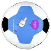 Schudballon cartoon humor illustratie voetbal (Gedraaid)