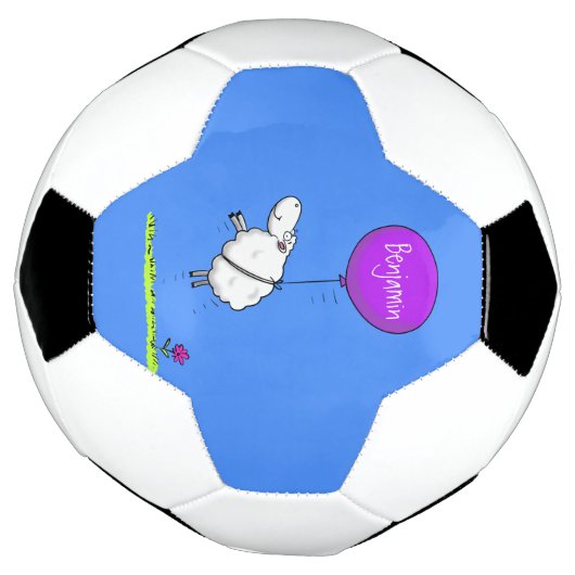 Schudballon cartoon humor illustratie voetbal (Gedraaid)