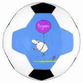 Schudballon cartoon humor illustratie voetbal (Voorkant)