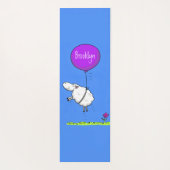 Schudballon cartoon humor illustratie yogamat (Achterkant)