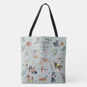 Schudblauw hondenliefhebber patroon tote bag (Voorkant)