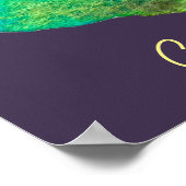 Schudblauw vet kattenkunst illustratie poster (Hoek)