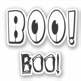 Schudboek "BOO!" Halloween Sticker