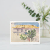 Schudboekpagina's. Málaga Briefkaart (Staand voorkant)