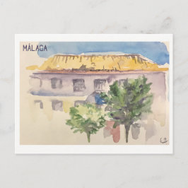 Schudboekpagina's. Málaga Briefkaart