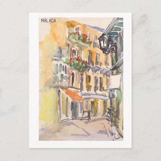 Schudboekpagina's. Málaga m33 Briefkaart (Voorkant)