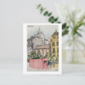 Schudboekpagina's. Málaga. Markers Briefkaart (Staand voorkant)