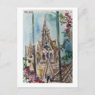 Schudboekpagina's. Málaga. museo tyssen Briefkaart