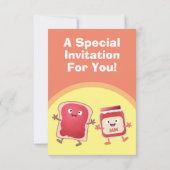 Schudbrood en uitnodiging ter illustratie van jam (Achterkant)