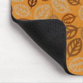 Schudbruin bladeren patroon muismat (Hoek)