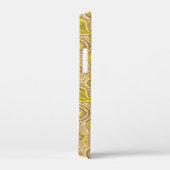 Schudbruin geel paisleypatroon Case-Mate iPhone case (Achterkant / Rechts)