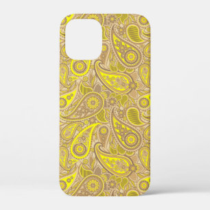 Schudbruin geel paisleypatroon Case-Mate iPhone case