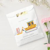 Schudde bouwvork elke dag van de leeftijd bedankzakje (Gezegeld)