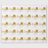 Schudde bouwvork elke dag van de leeftijd cadeaupapier (Vlak)