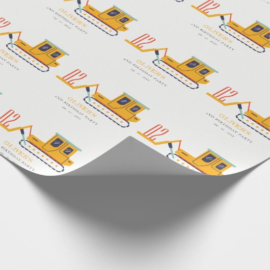 Schudde bouwvork elke dag van de leeftijd cadeaupapier (Hoek)