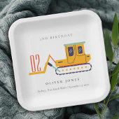 Schudde bouwvork elke dag van de leeftijd papieren bordje