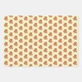 Schudde leeuw in het gras met kinder ladybug inpakpapier vel (Voorkant 3)