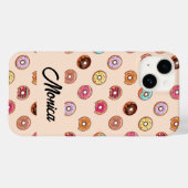 Schuddecoratieve donuts op roze Case-Mate iPhone case (Achterkant (horizontaal))