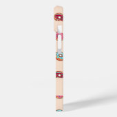 Schuddecoratieve donuts op roze Case-Mate iPhone case (Achterkant / Links)