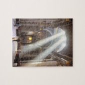 Schuddelen van zonlicht vloeien door de ramen legpuzzel (Horizontaal)