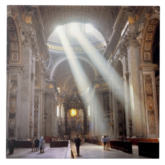 Schuddelen van zonlicht vloeien door de ramen tegeltje (Voorkant)