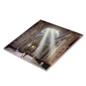 Schuddelen van zonlicht vloeien door de ramen tegeltje (Zijkant)