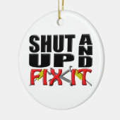 SCHUDDEN EN FIX IT (tools) Keramisch Ornament (Links)