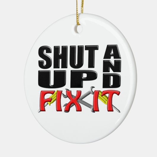 SCHUDDEN EN FIX IT (tools) Keramisch Ornament (Links)