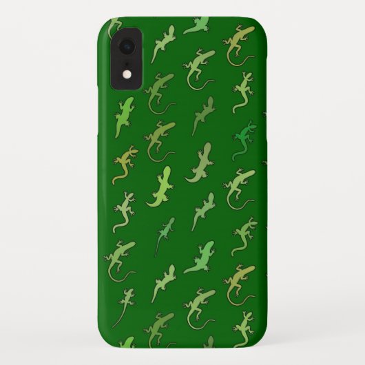 Schudden en geckos op pijngroen Case-Mate iPhone case (Achterkant)