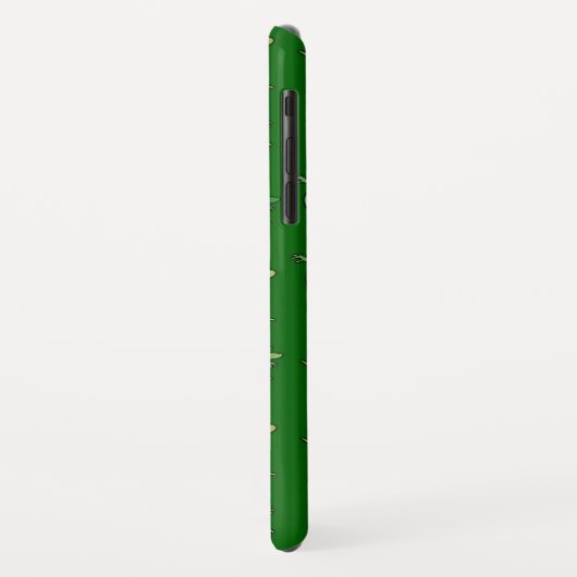 Schudden en geckos op pijngroen Case-Mate iPhone case (Achterkant/links)