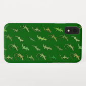 Schudden en geckos op pijngroen Case-Mate iPhone case (Achterkant (horizontaal))