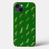 Schudden en geckos op pijngroen Case-Mate iPhone case (Achterkant)