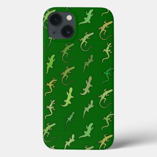 Schudden en geckos op pijngroen Case-Mate iPhone case (Achterkant)