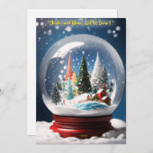 Schudden en gloeien, Laat het sneeuwen: interactie Feestdagenkaart (Voorkant / Achterkant)