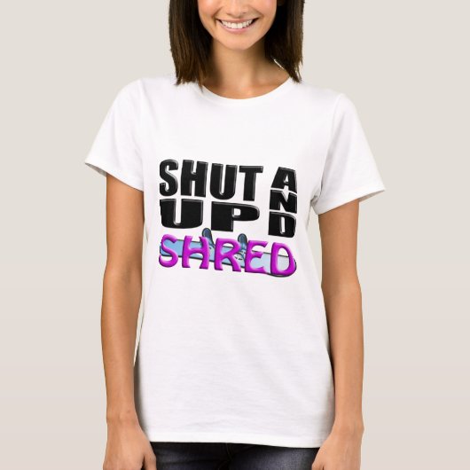 SCHUDDEN EN SCHUDDEN (Snowboarden) T-shirt (Voorkant)